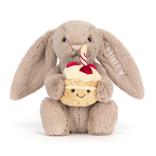 Bashful Beige Bunny Birthday